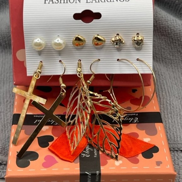 New  12 Pairs Earrings plus FREE SUNGLASSES - Picture 2 of 3